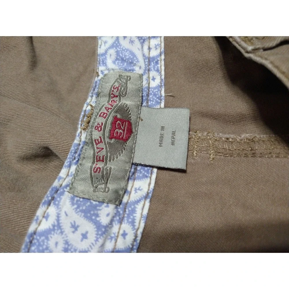 Steve‎ & Barry's Bermuda Shorts Men W34 L9.5 Brown Preppy College